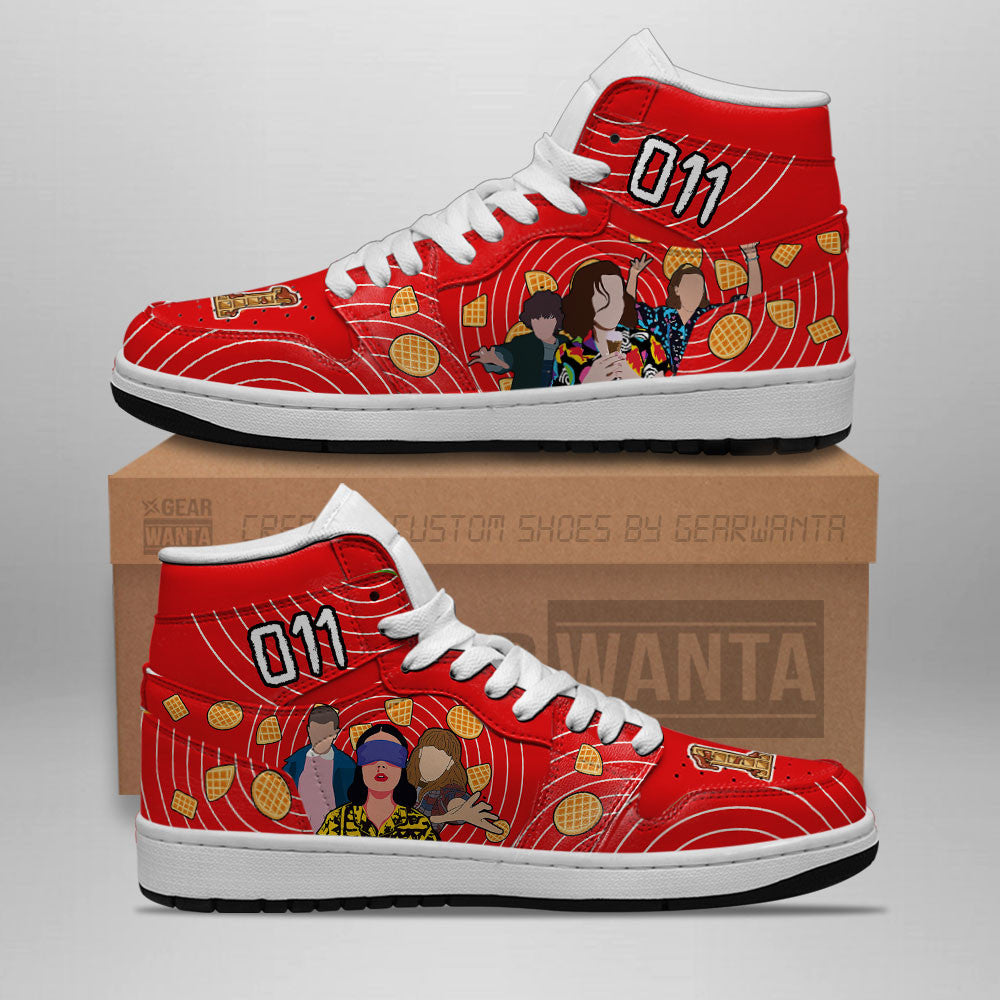 Eleven 011 J1s Sneakers Custom For Stranger Things Fans  Grabiiva